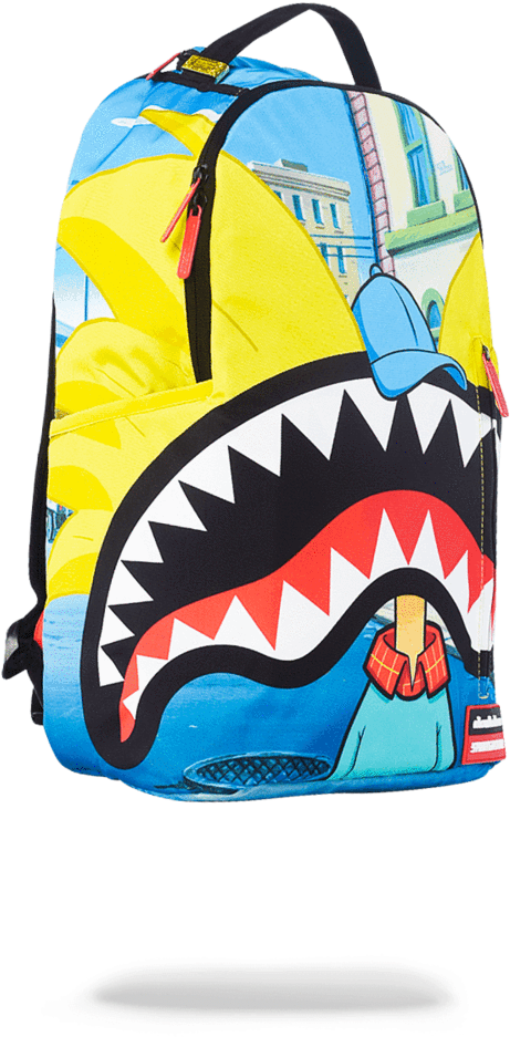 Hey Arnold Shark Mouth - Sprayground Hey Arnold Backpack (802x1023), Png Download