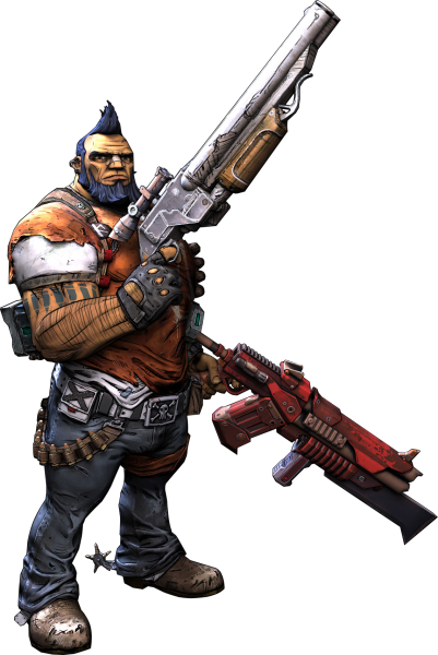 Borderlands 2 Render Comments - Borderlands 2 Salvador Png (401x600), Png Download