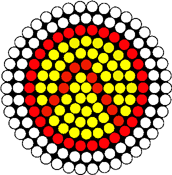 Borderlands Symbol Perler Bead Pattern / Bead Sprite - Beach Ball Perler Beads (417x411), Png Download