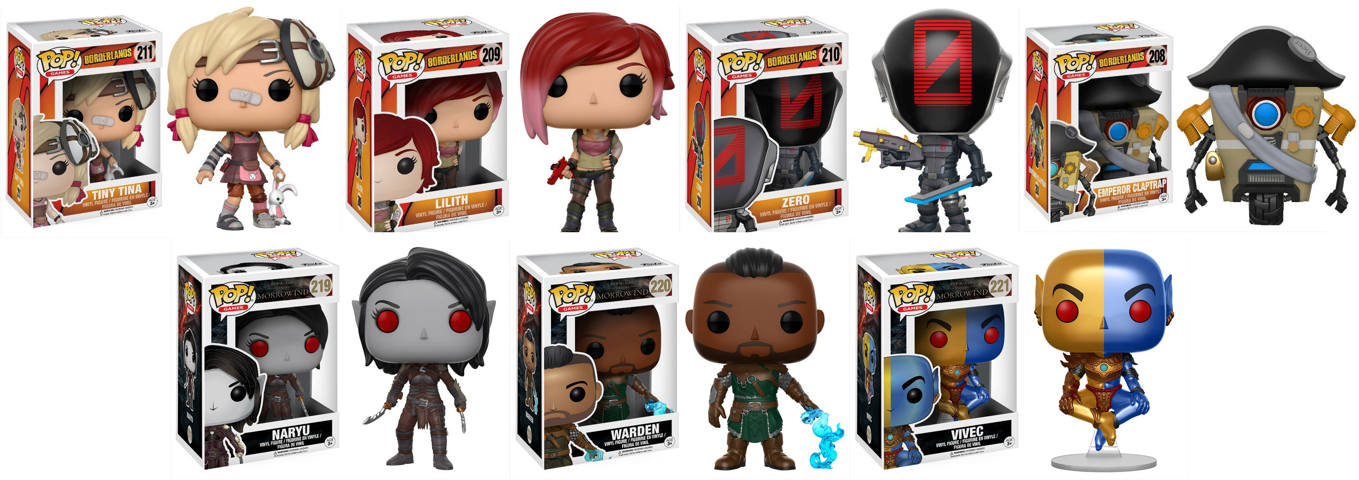 New Elder Scrolls And Borderlands Pop Figures Revealed - Funko Borderlands Tiny Tina Pop! Vinyl Figure (2800x1000), Png Download