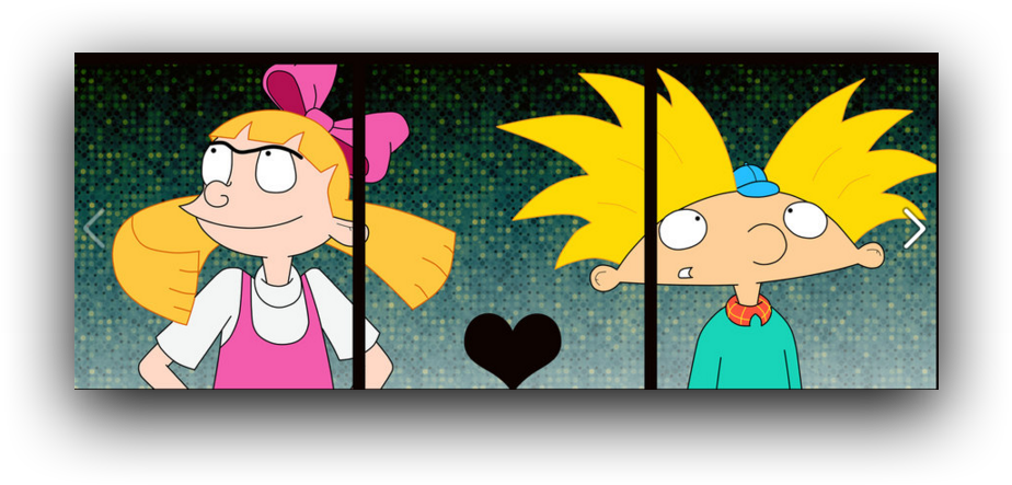 Helga Pataki ♥ Hey Arnold - Arnold Y Helga Love (933x452), Png Download