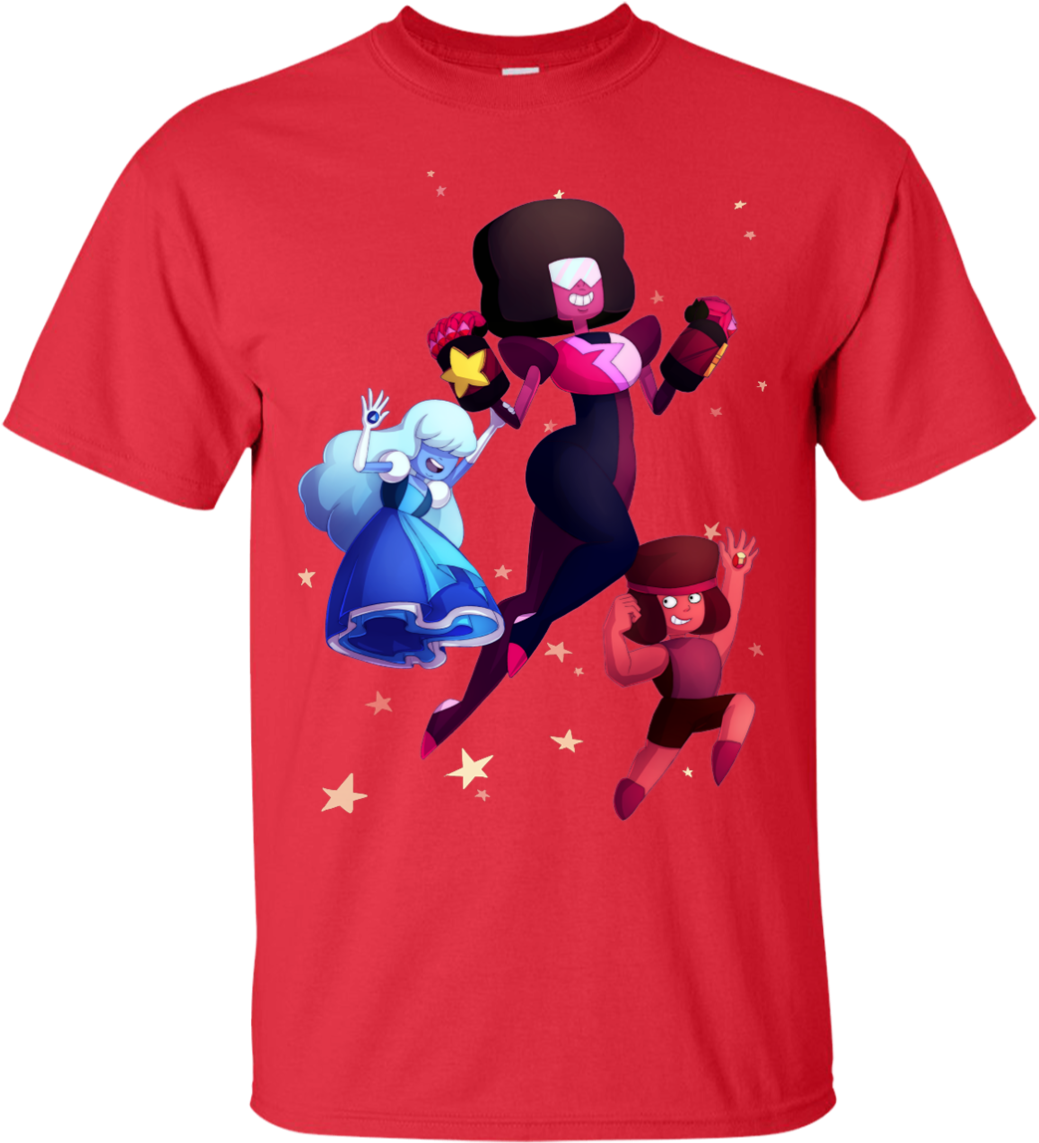 Steven Universe Fanart, Sapphire, Ruby, Fusion T-shirt - Garnet - Steven Universe Fanart, Sapphire, Ruby, Fusion (1155x1155), Png Download