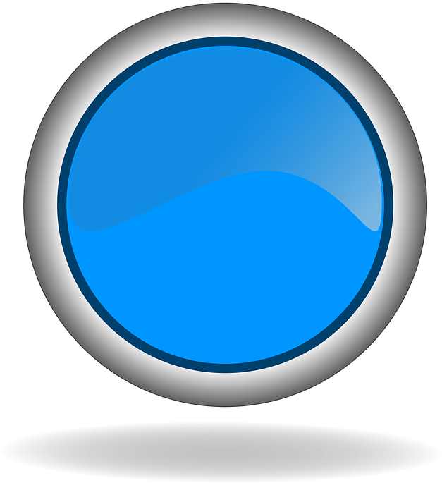 Blue Button Web - Boton Web Png (694x720), Png Download