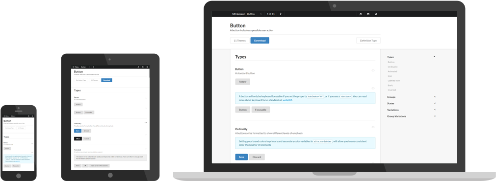 Semantic Ui User Interface Is The Language Of The Web - Semantic Ui (1031x411), Png Download