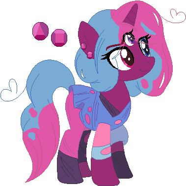 Dem0nicvibes, Cotton Candy Garnet, Cotton Candy Mom, - Steven Universe Garnet Mlp (453x457), Png Download