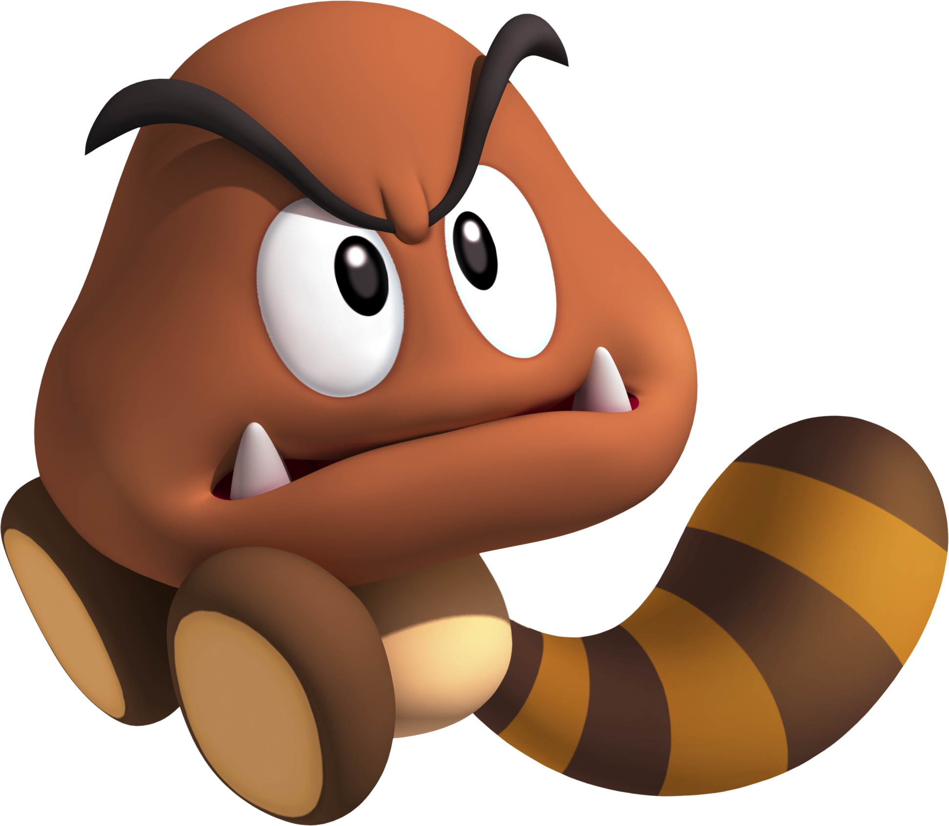 Tail-goomba - Super Mario (1943x1692), Png Download
