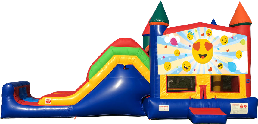 Emoji Super Combo 5 In 1 From Awesome Bounce Of Michigan - Emoji Bounce House Rental (864x792), Png Download