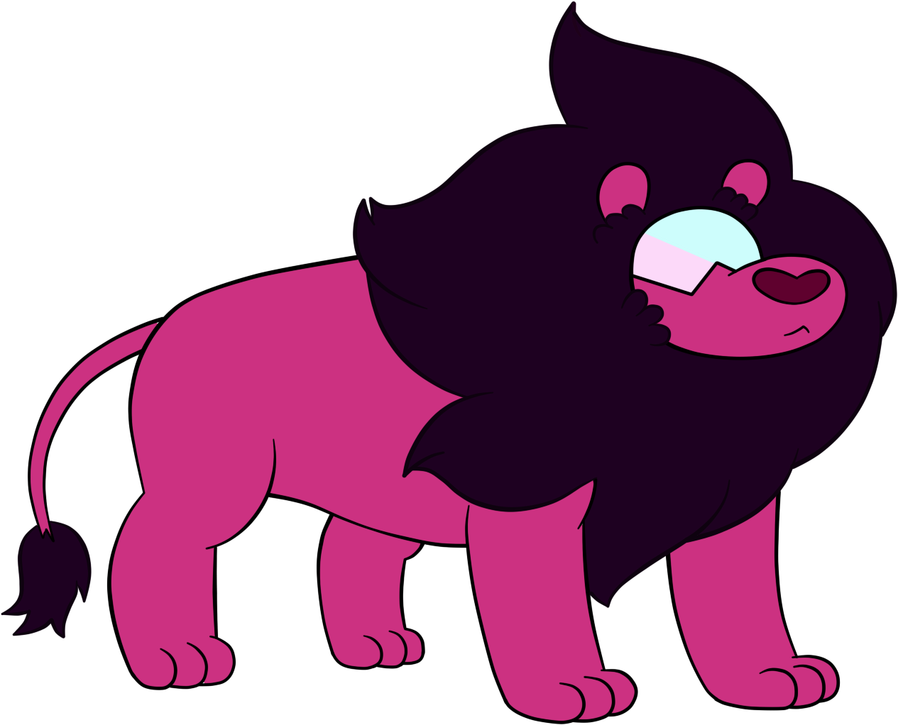 Lion Garnet - Steven Universe Lion Garnet (1398x1044), Png Download