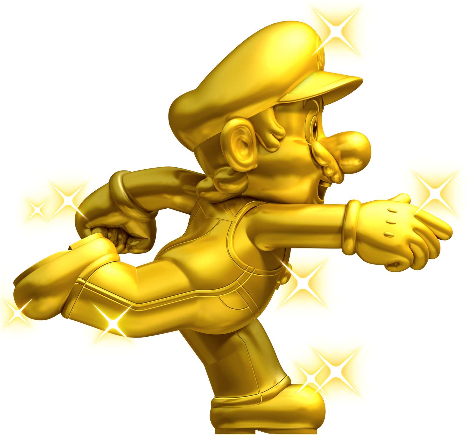 Mario Png Download - New Super Mario Bros 2 Gold Mario (1600x1516), Png Download