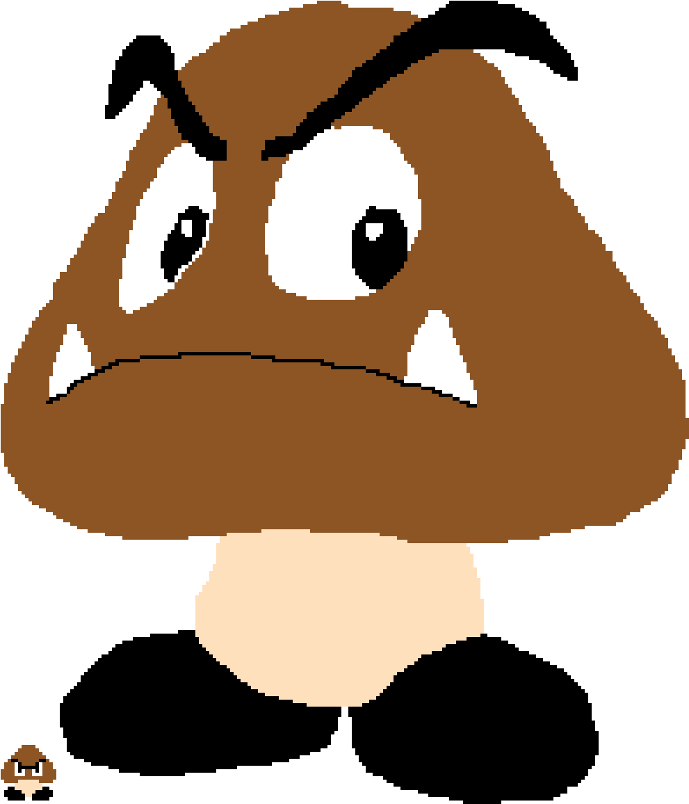 Giant Goomba - Aperture Science (1000x1155), Png Download