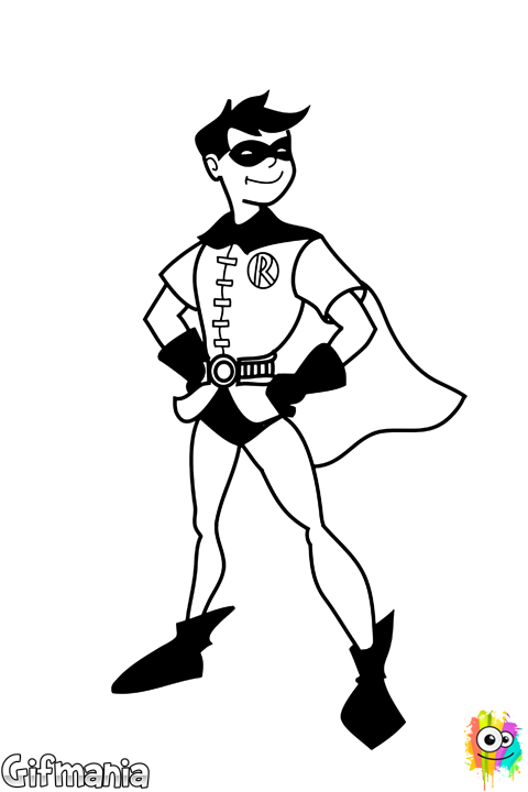 Download Robin Drawing Cartoon - Dibujos Para Colorear De Robin Y Batman PNG Image with No Background Download Robin Drawing Cartoon - Dibujos Para Colorear De Robin Y Batman PNG Image with No Background