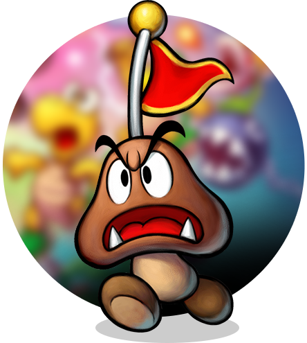 Goomba Gumption - Capitan Goomba (444x495), Png Download