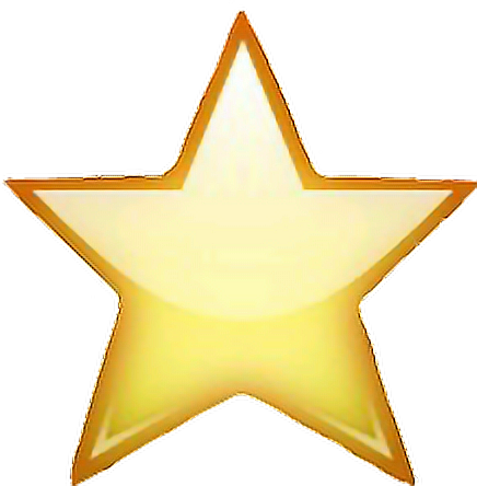 Star Emoji Tumblr Png (436x444), Png Download
