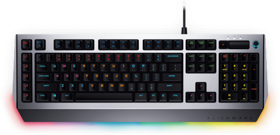 Credit//alienware - Teclado Alienware Pro Gaming (600x311), Png Download
