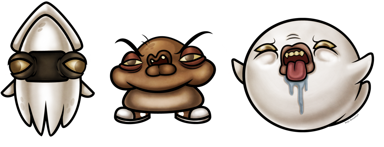 Tagged Goomba - Cartoon (1280x507), Png Download