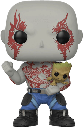 Guardians Of The Galaxy - Funko Pop Drax With Groot (709x709), Png Download