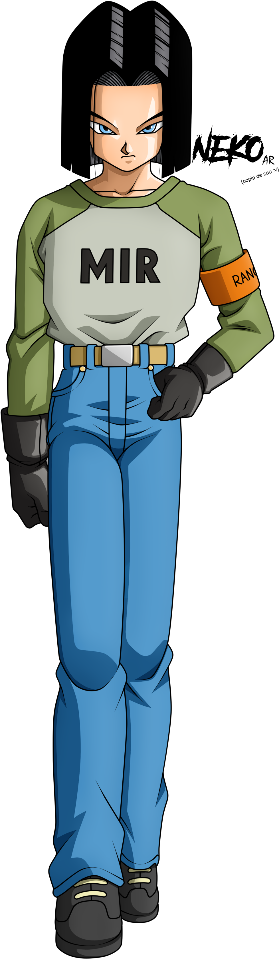 Random Encounter - Dragon Ball Z Androide Super 17 (1024x3413), Png Download