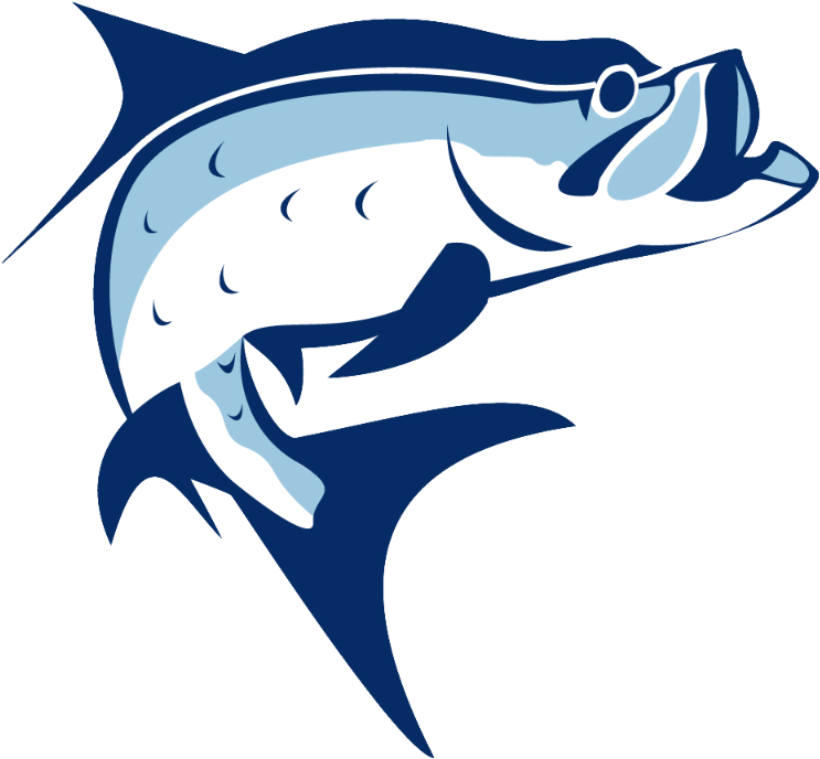 Tarpon Clipart Graphic Black And White - Tarpon Clipart (800x800), Png Download