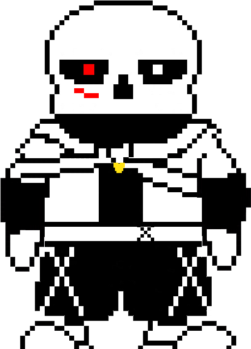 Underverse / Xtale Sans / Cross Sprite - Cross Sans Sprite (900x720), Png Download