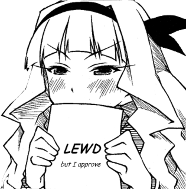 Lewd - Lewd But I Approve Imgur (600x610), Png Download