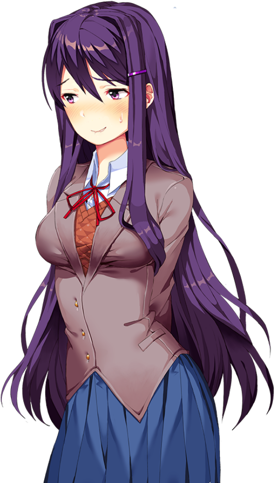 Medialewd - Doki Doki Literature Club Yuri (1036x1036), Png Download