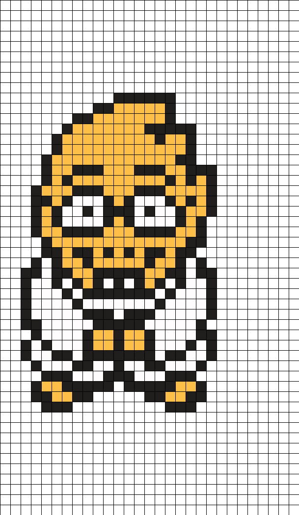 Alphys Undertale Perler Bead Pattern - Central City Brewing Co Ltd (609x1050), Png Download