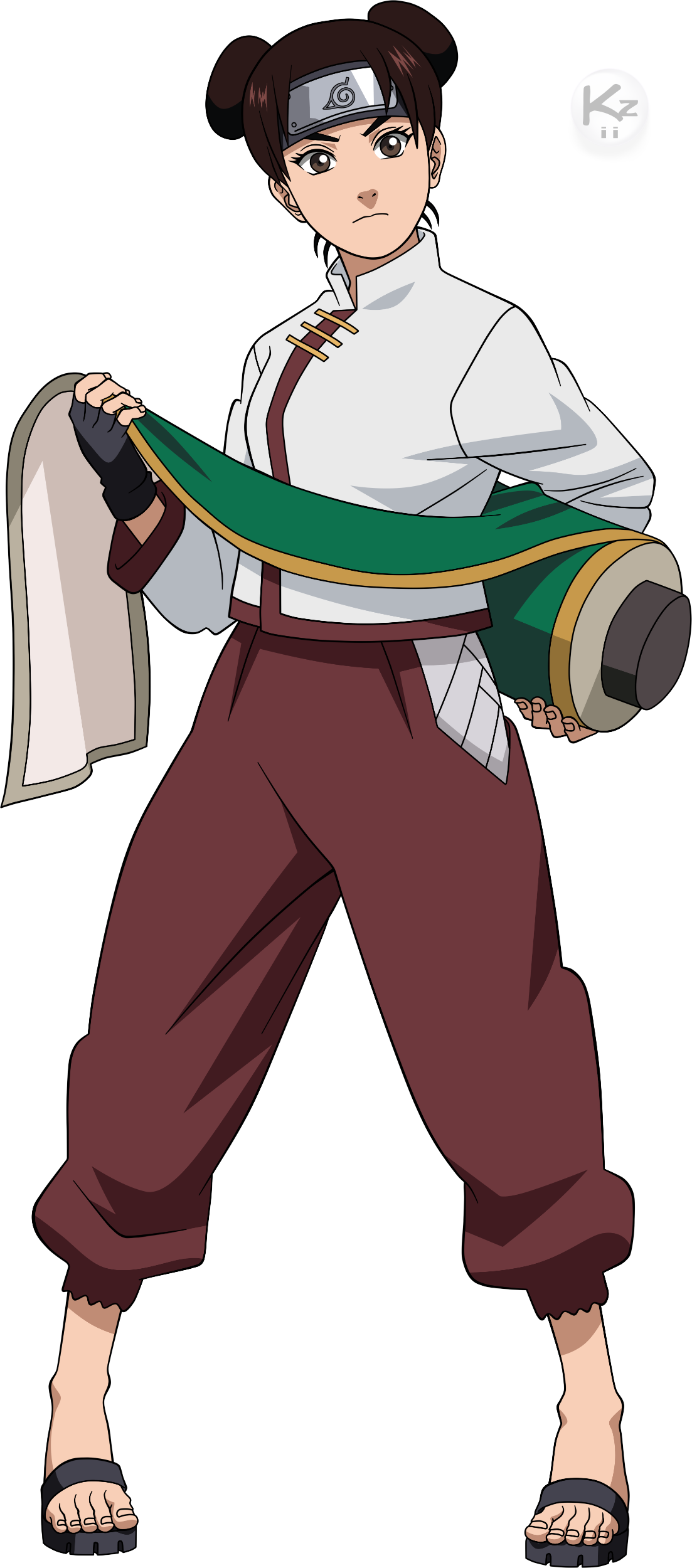 #10 Tenten - Tenten Shippuden (1103x2500), Png Download