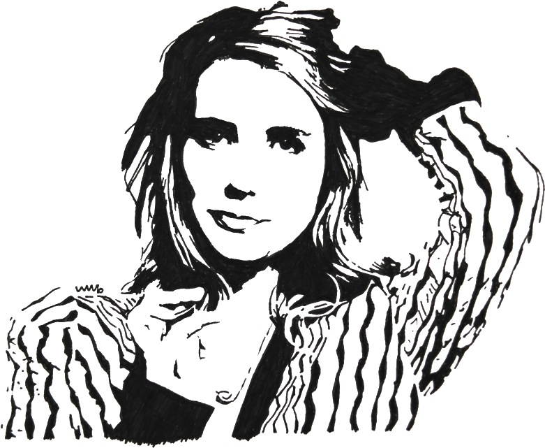 Emma Roberts - Emma Roberts Stencil (1000x667), Png Download