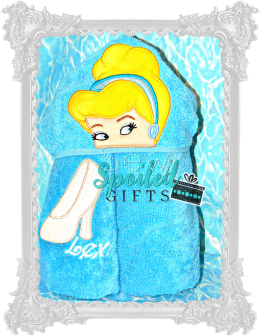 Glass Slipper Princess Hooded Towel - Eighteen English Dance Tunes - String Trio Sheet Music (570x708), Png Download
