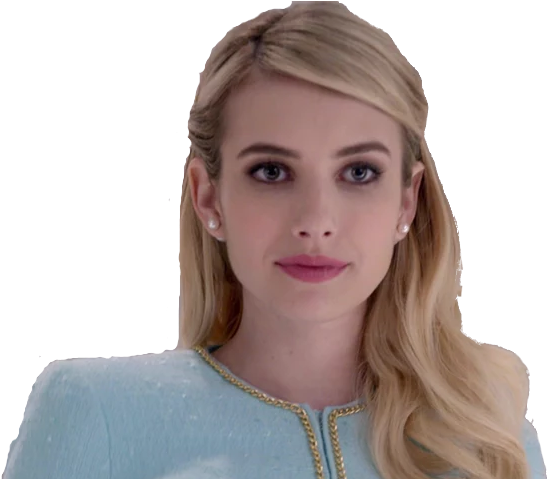Sticker Other Emma Roberts Scream Queens Bitchface - Girl (637x478), Png Download