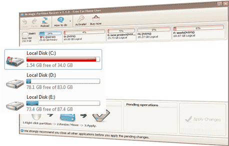 Im-magic Partition Resizer Pro - Bildgröße Für Web (486x400), Png Download