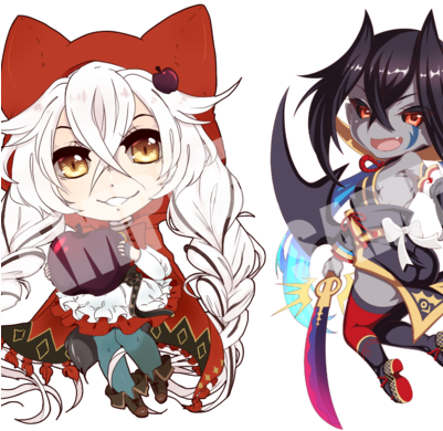 Special Collab Chibi Rulers - Illustration (400x400), Png Download