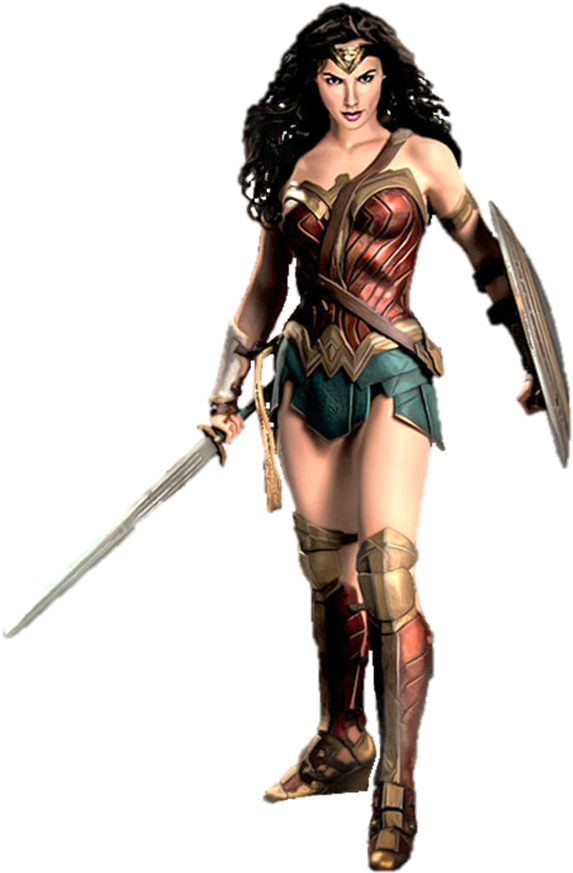 Wonder Woman Batman V Superman Statue (600x872), Png Download