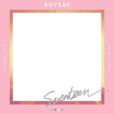 Seventeen Boys Be Pink Album Border, To Show Support - Seventeen Album Logo Png (400x400), Png Download
