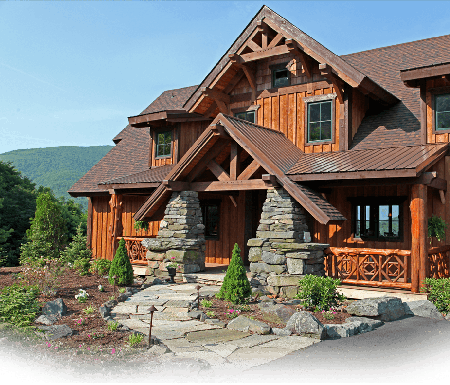 Rustic Timber Frame Home Plans - Home Designs Rustic (924x1000), Png Download