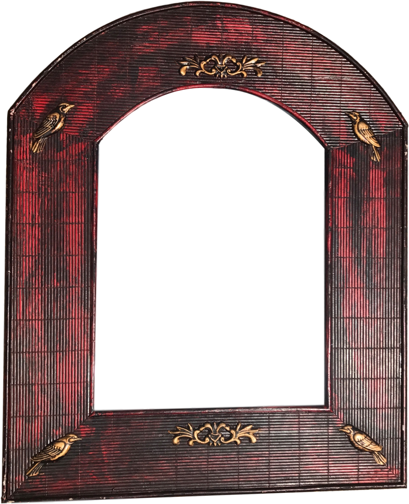 Rustic Decor - Arched Accent Mirror Hickory Manor House (1448x1786), Png Download