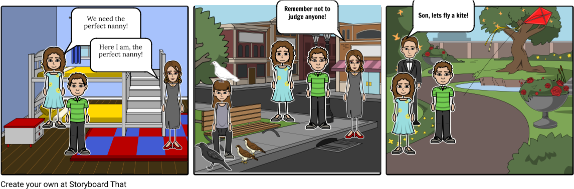 Mary Poppins - Cartoon (1164x385), Png Download