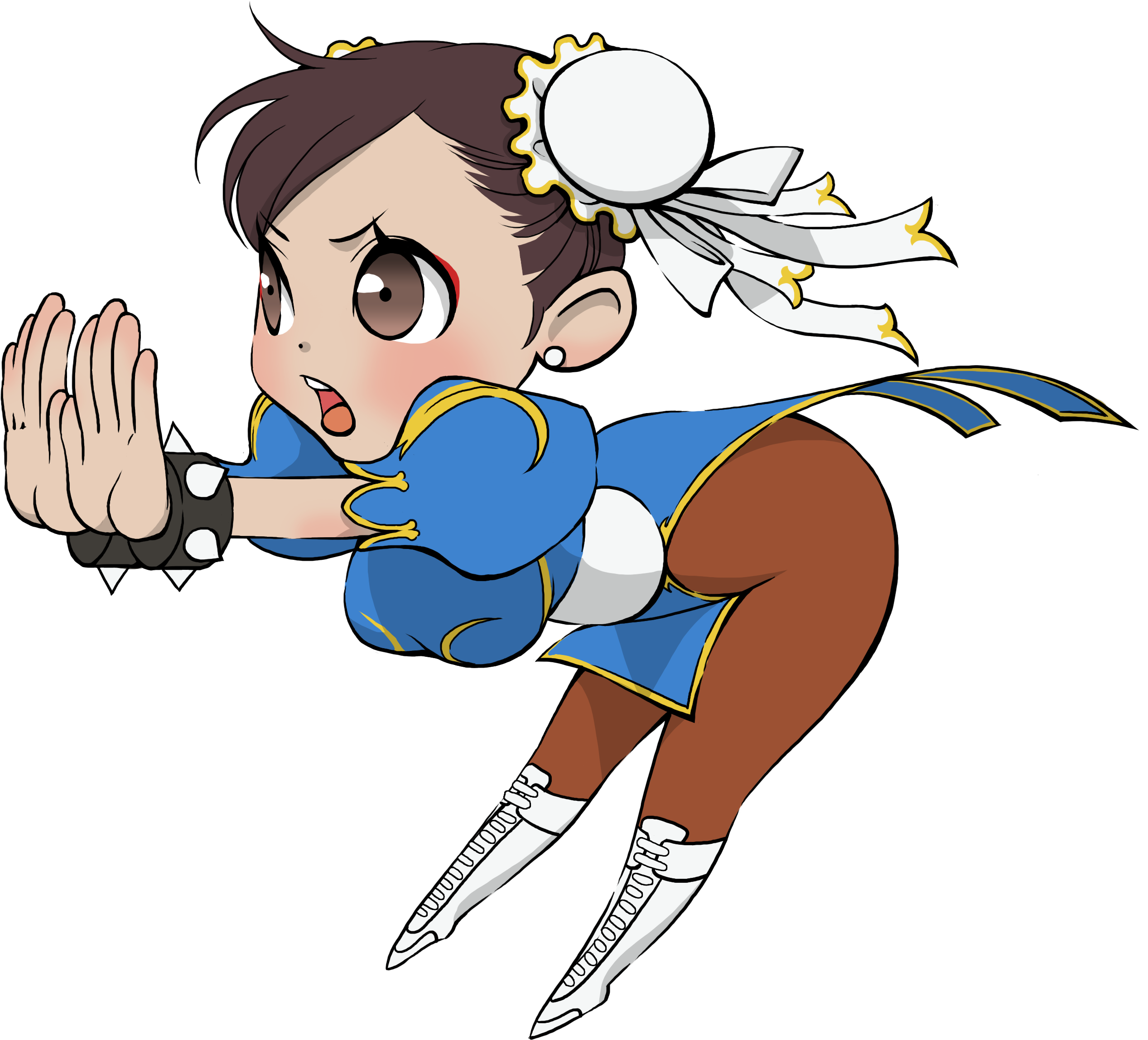 Chunli Ultra Sf4 Chib2 - Chibi Street Fighter Characters (2894x4093), Png Download