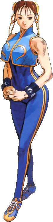 Chun-li As Seen In Street Fighter Alpha - Street Fighter Chun Li Png (270x800), Png Download