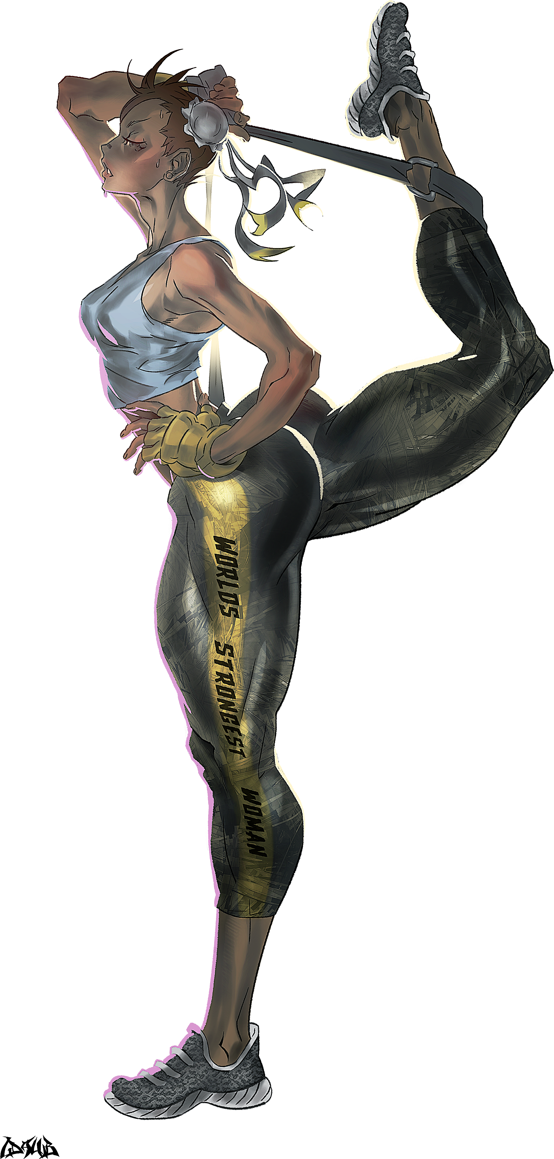 Resized To 35% Of Original - Sfv Akiman Chun Li (2385x4621), Png Download