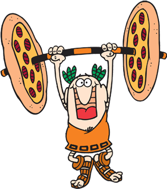 Crazy Sauce - Little Caesars Mascot Png (400x380), Png Download