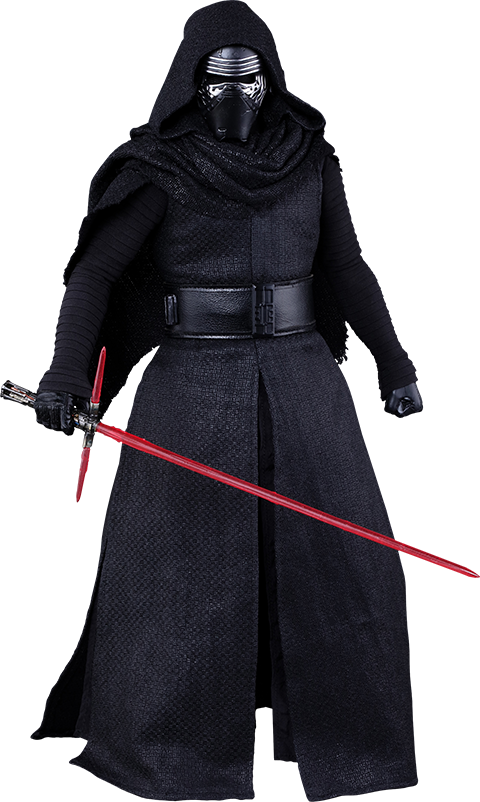Hot Toys Kylo Ren Sixth Scale Figure - Hot Toys Kylo Ren Figure From Star Wars The Force Awakens (480x802), Png Download