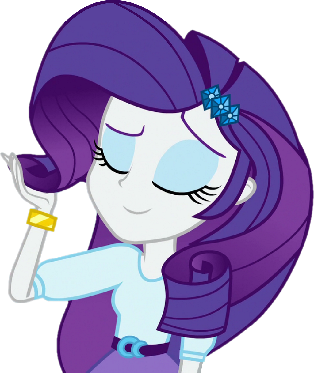 Thebarsection, Clothes, Equestria Girls, Eyes Closed, - Rarity (1024x1218), Png Download