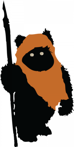 Deathstar Vector Ewok - Star Wars Ewok Symbol (250x495), Png Download