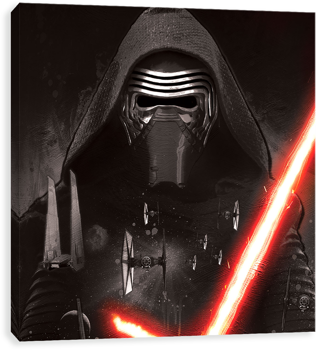 Kylo Ren Rising - Star Wars The Force Awakens Wallpaper For Android (1280x1280), Png Download