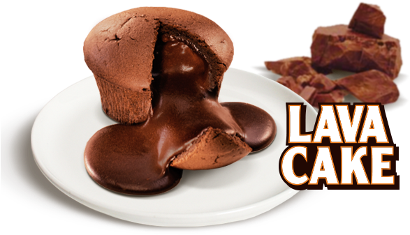 Lava Cake - Little Caesars Dessert Menu (600x344), Png Download