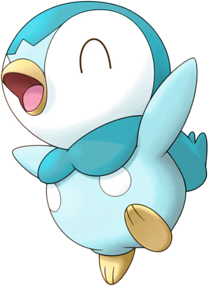 393 Piplup Pr Shiny - All Pokemon With Name One By One (410x567), Png Download
