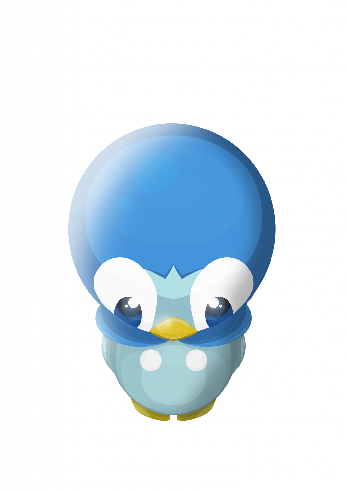 Piplup - Cartoon (1447x2048), Png Download