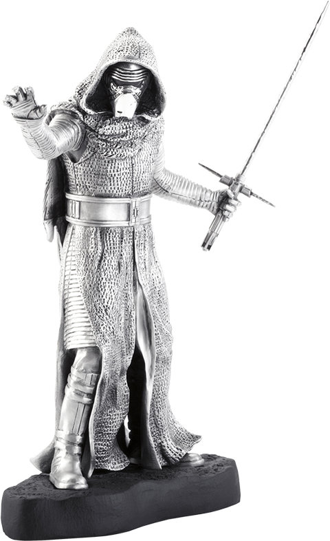 Kylo Ren Pewter Collectible - Royal Selangor Star Wars Figurine - Kylo Ren Limited (480x786), Png Download