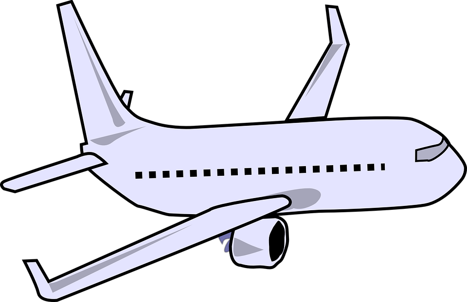 Airplane Clipart Boeing 747 - 747 Plane Clip Art (600x389), Png Download